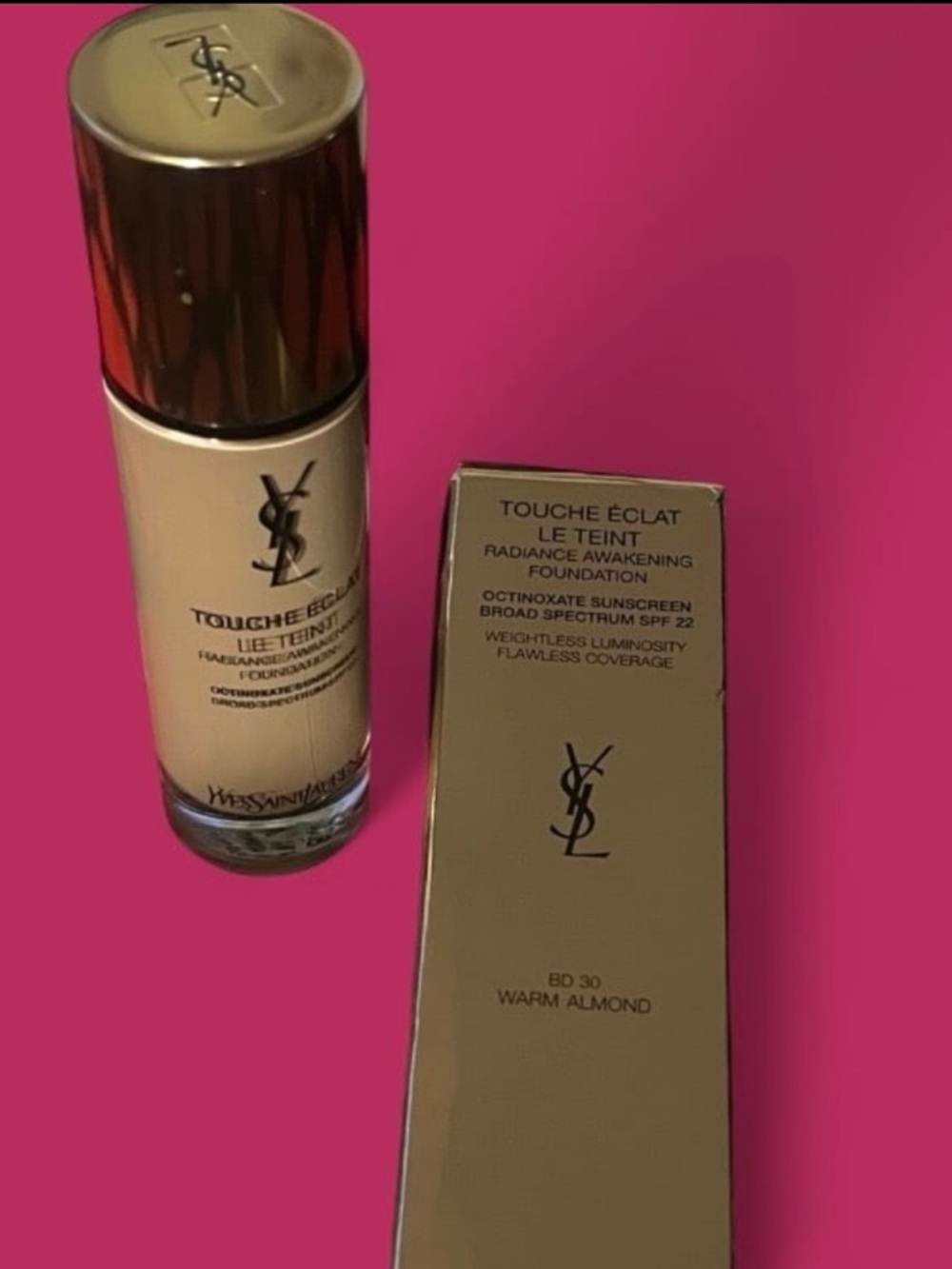 Yves Saint Laurent Touche Éclat Le Teint Foundation — Warm Almond (BD30)